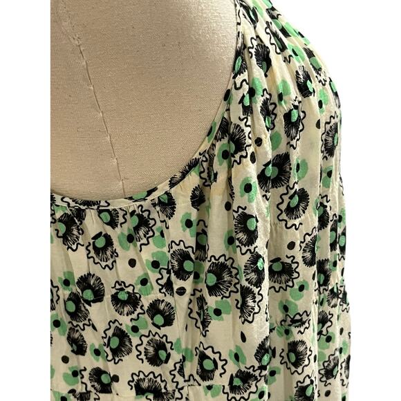 RIXO Herbie Green Floral Print Long Maxi Tent Dress Sz 8 - Picture 7 of 15